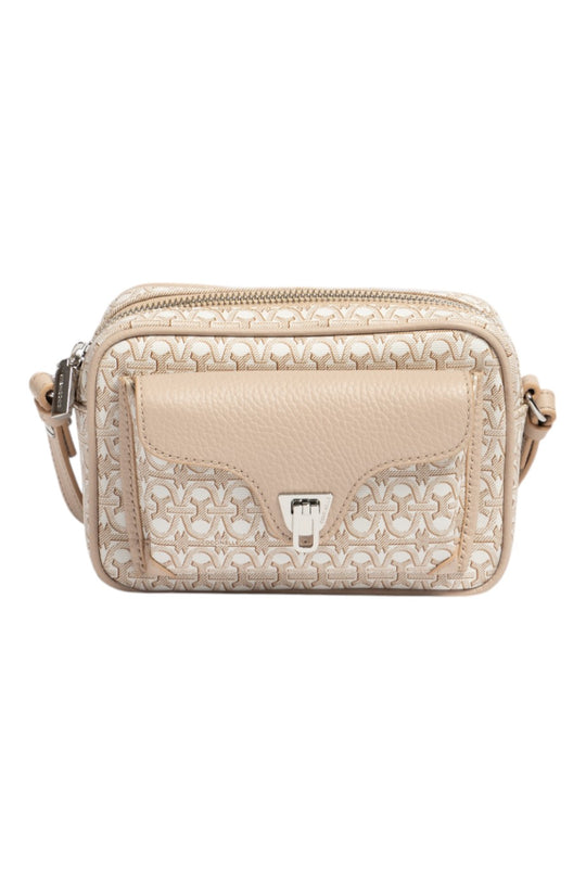 Coccinelle Beat Coated Monogram Crossbody Bag Small