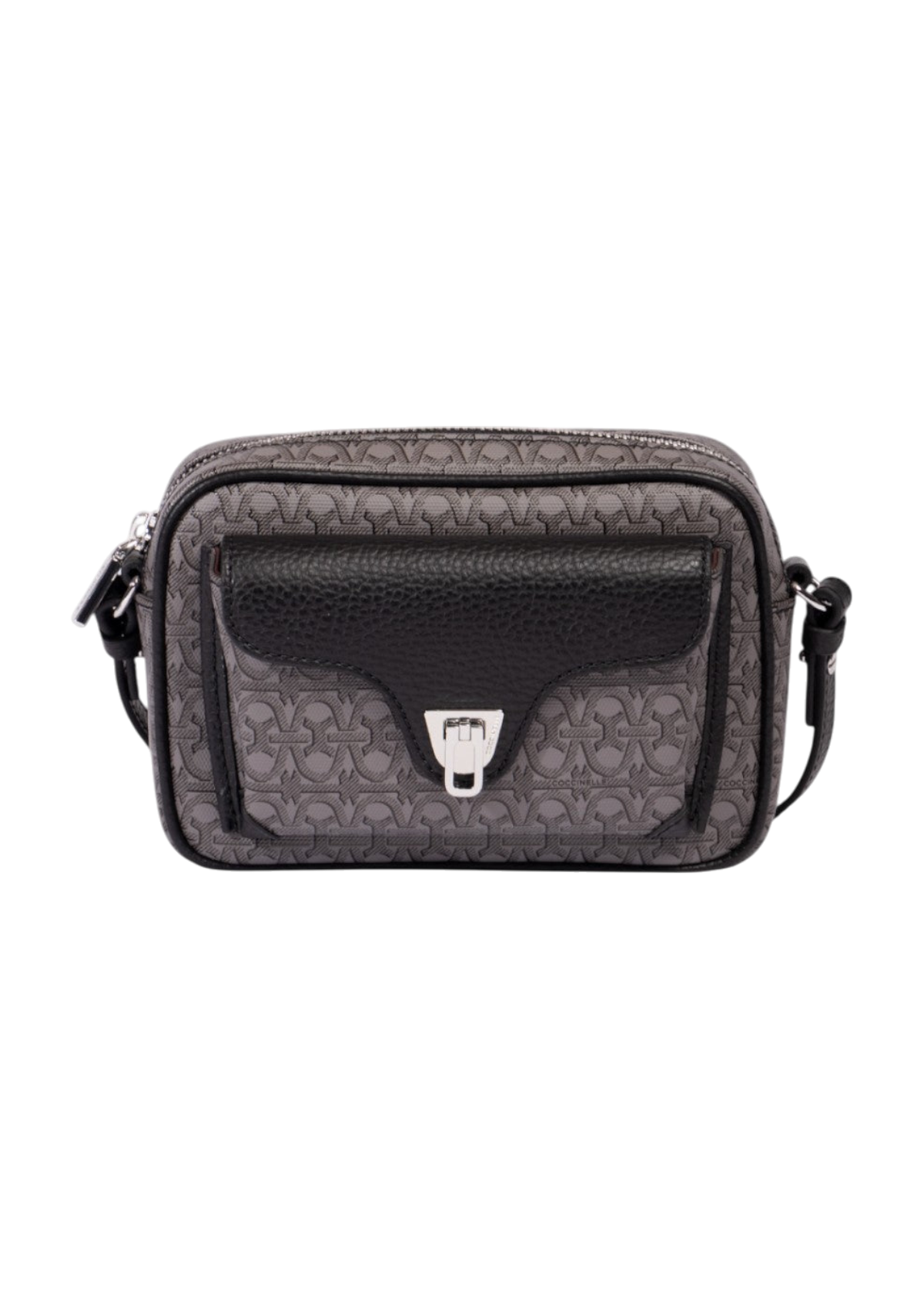 Coccinelle Beat Coated Monogram Crossbody Bag Small