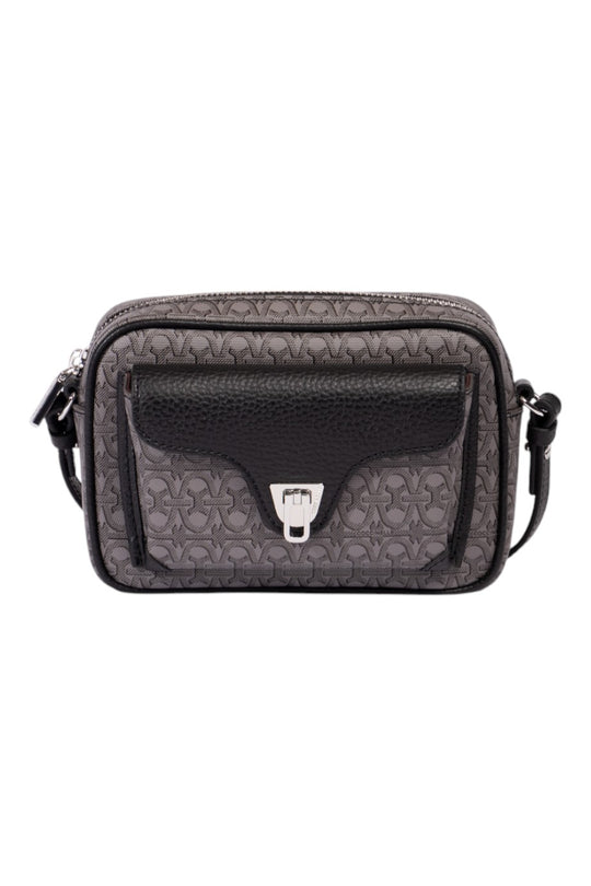 Coccinelle Beat Coated Monogram Crossbody Bag Small