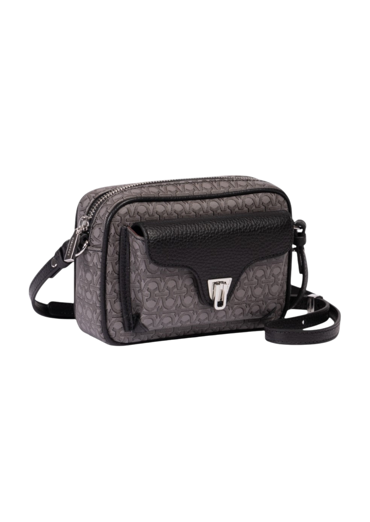 Coccinelle Beat Coated Monogram Crossbody Bag Small