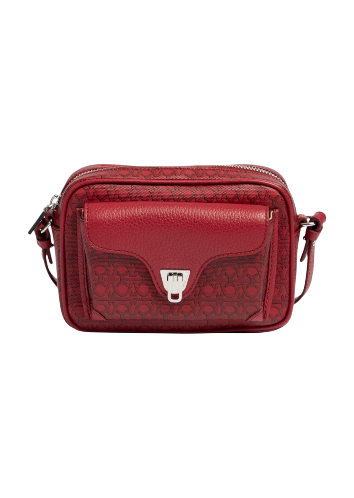 Coccinelle Beat Coated Monogram Crossbody Bag Small