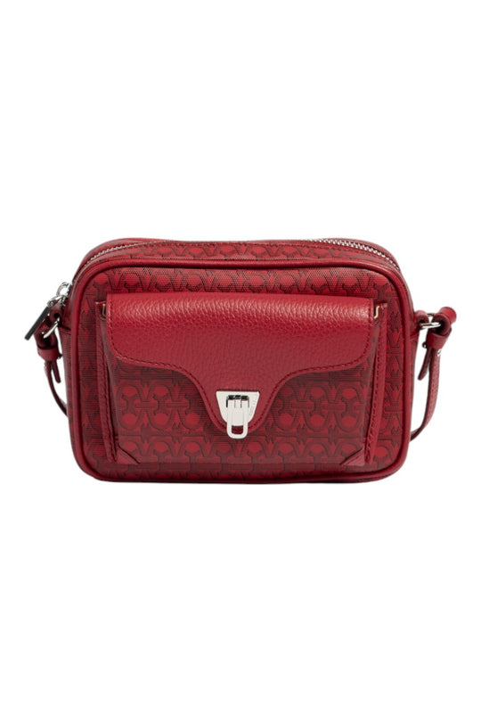 Coccinelle Beat Coated Monogram Crossbody Bag Small