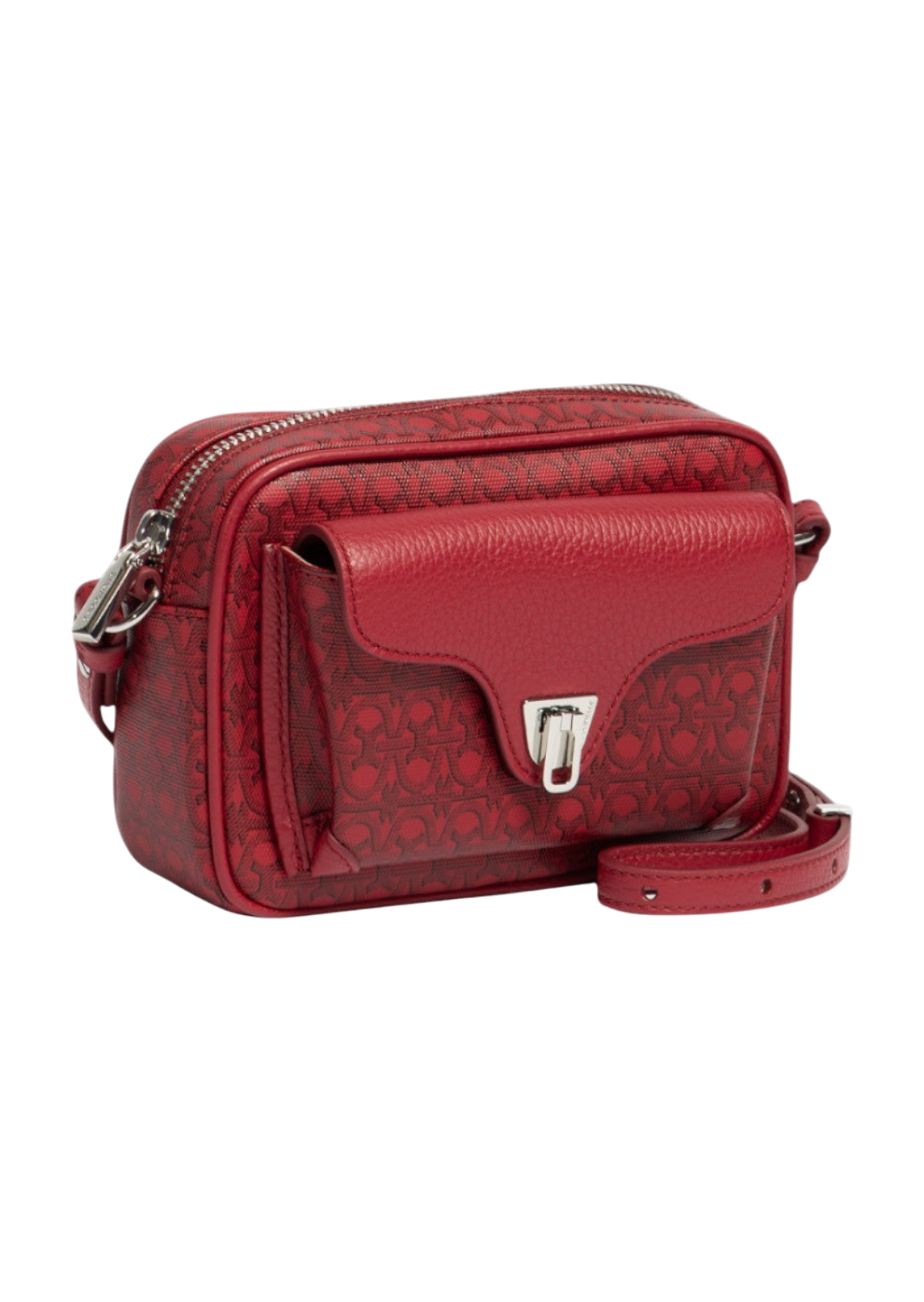 Coccinelle Beat Coated Monogram Crossbody Bag Small