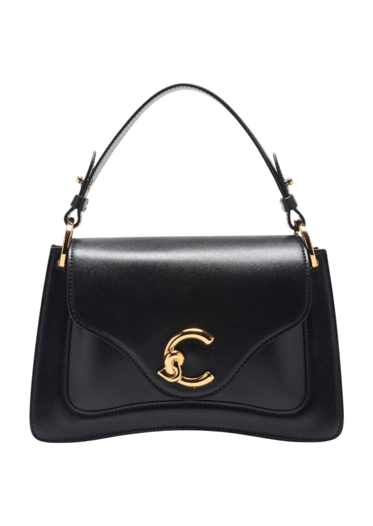 C-Me Calf Top Handle Bag Small
