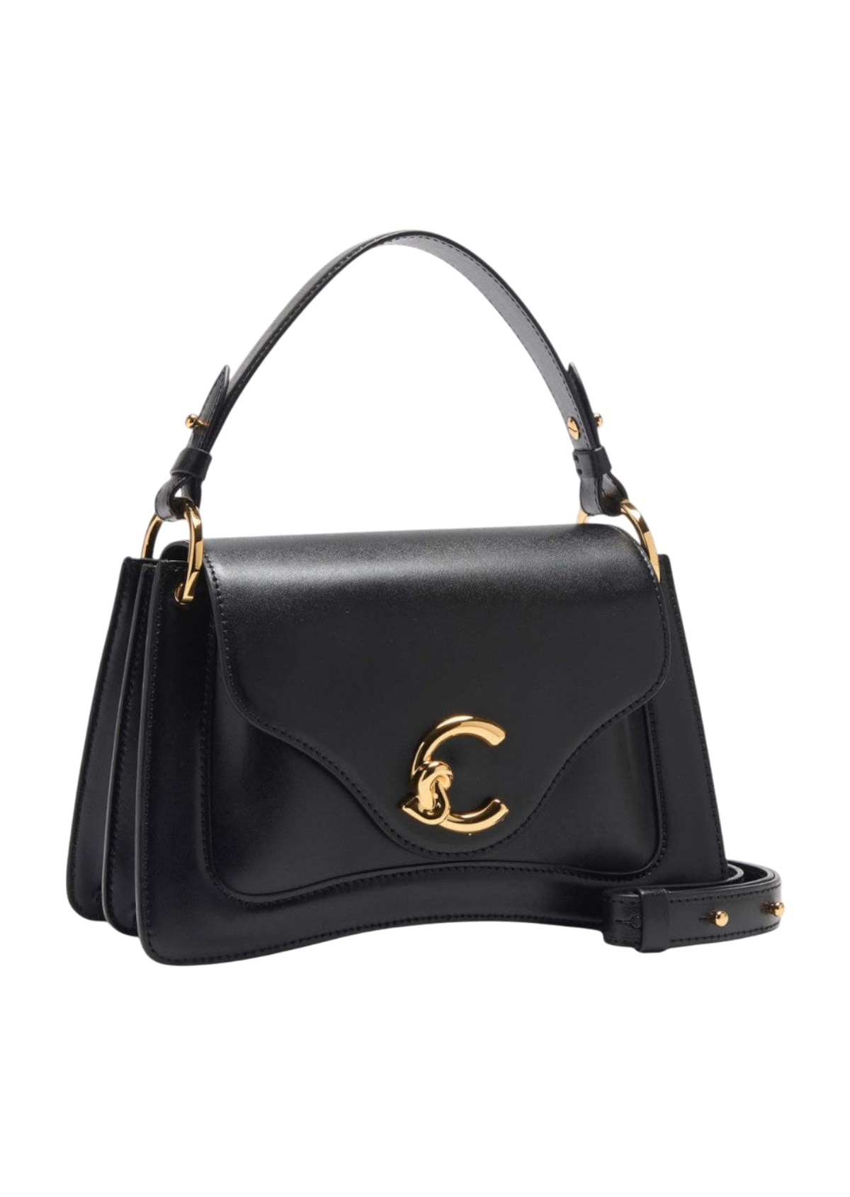 C-Me Calf Top Handle Bag Small