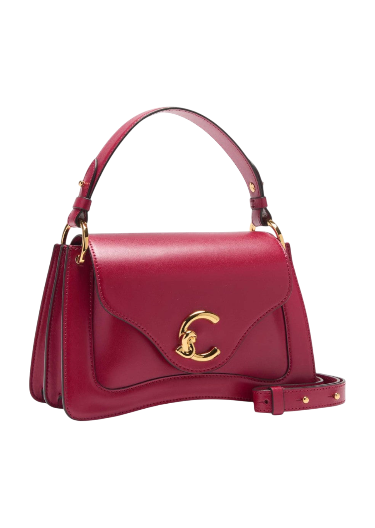 C-Me Calf Top Handle Bag Small
