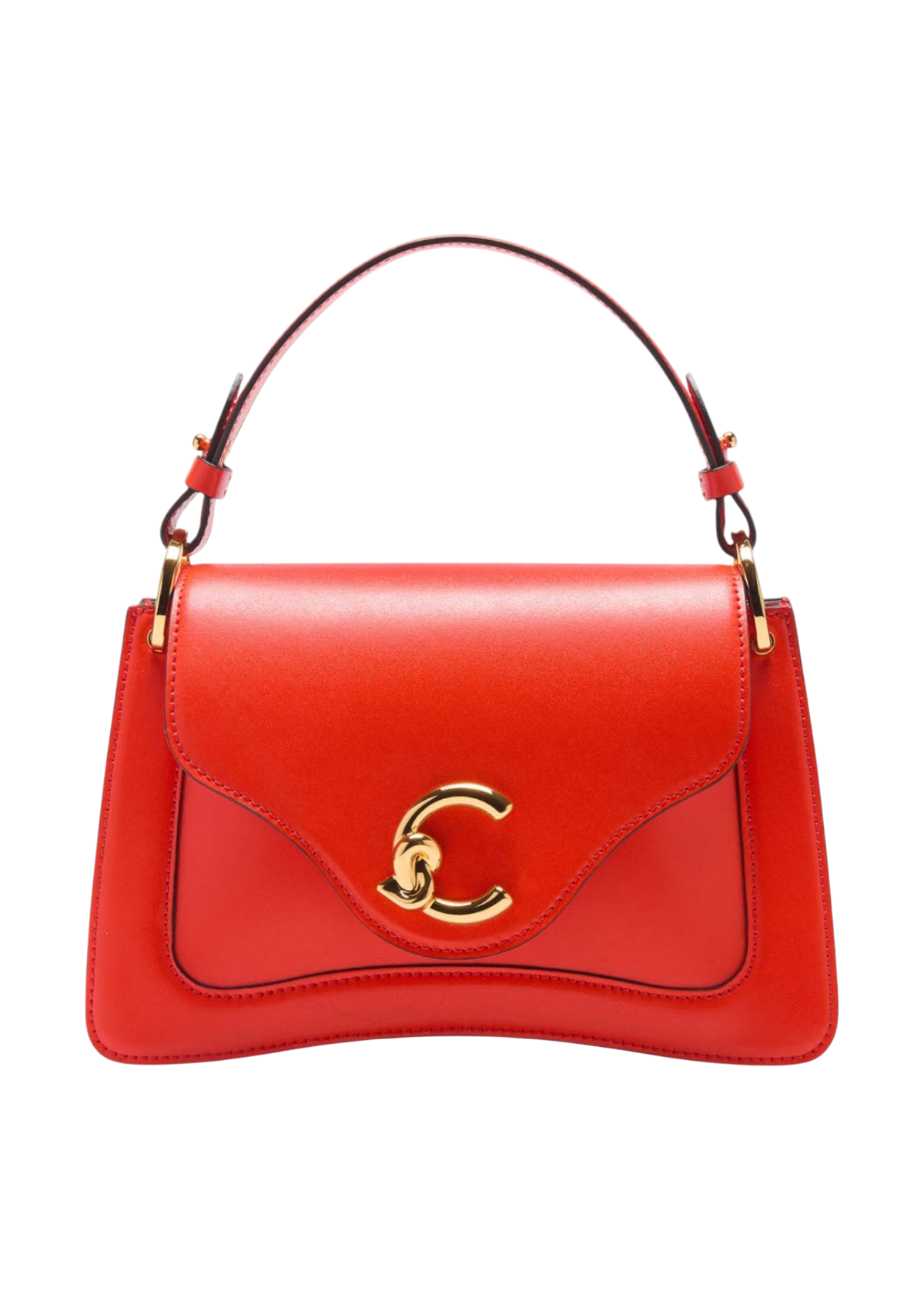 C-Me Calf Top Handle Bag Small