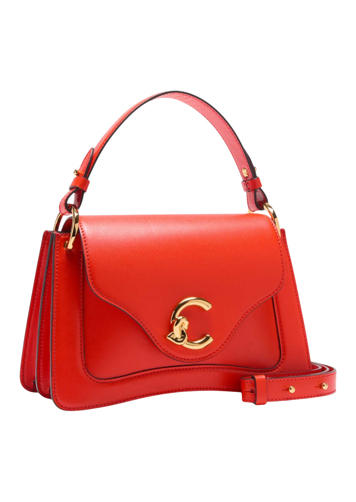 C-Me Calf Top Handle Bag Small