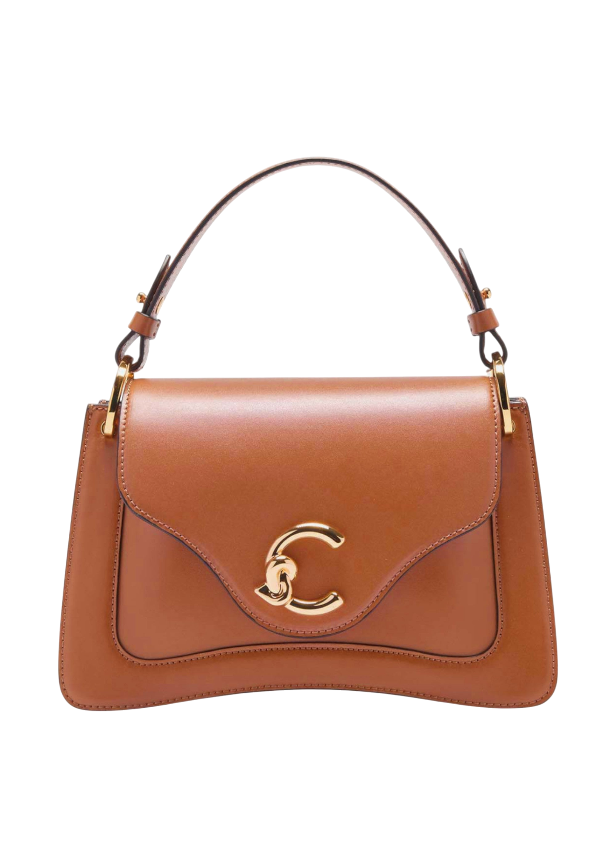 C-Me Calf Top Handle Bag Small