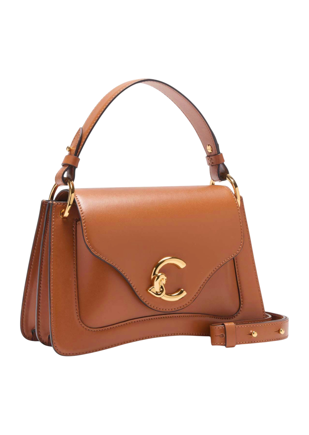 C-Me Calf Top Handle Bag Small