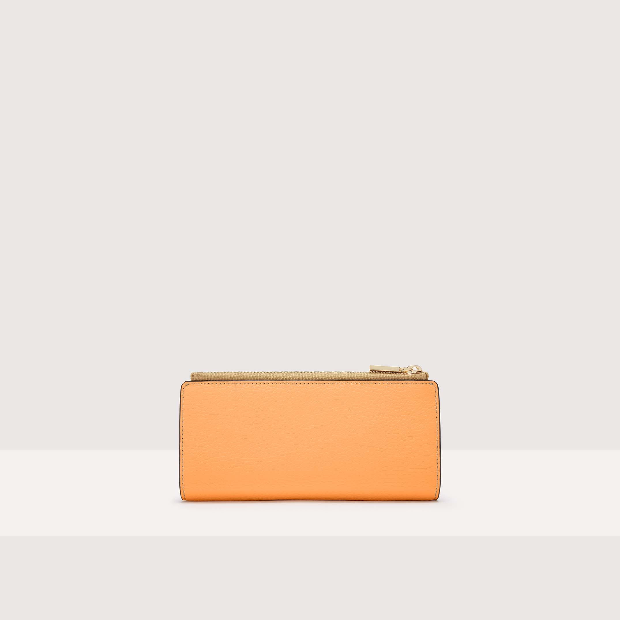 Coccinelle Metallic Tricolor Grained Leather Large Wallet