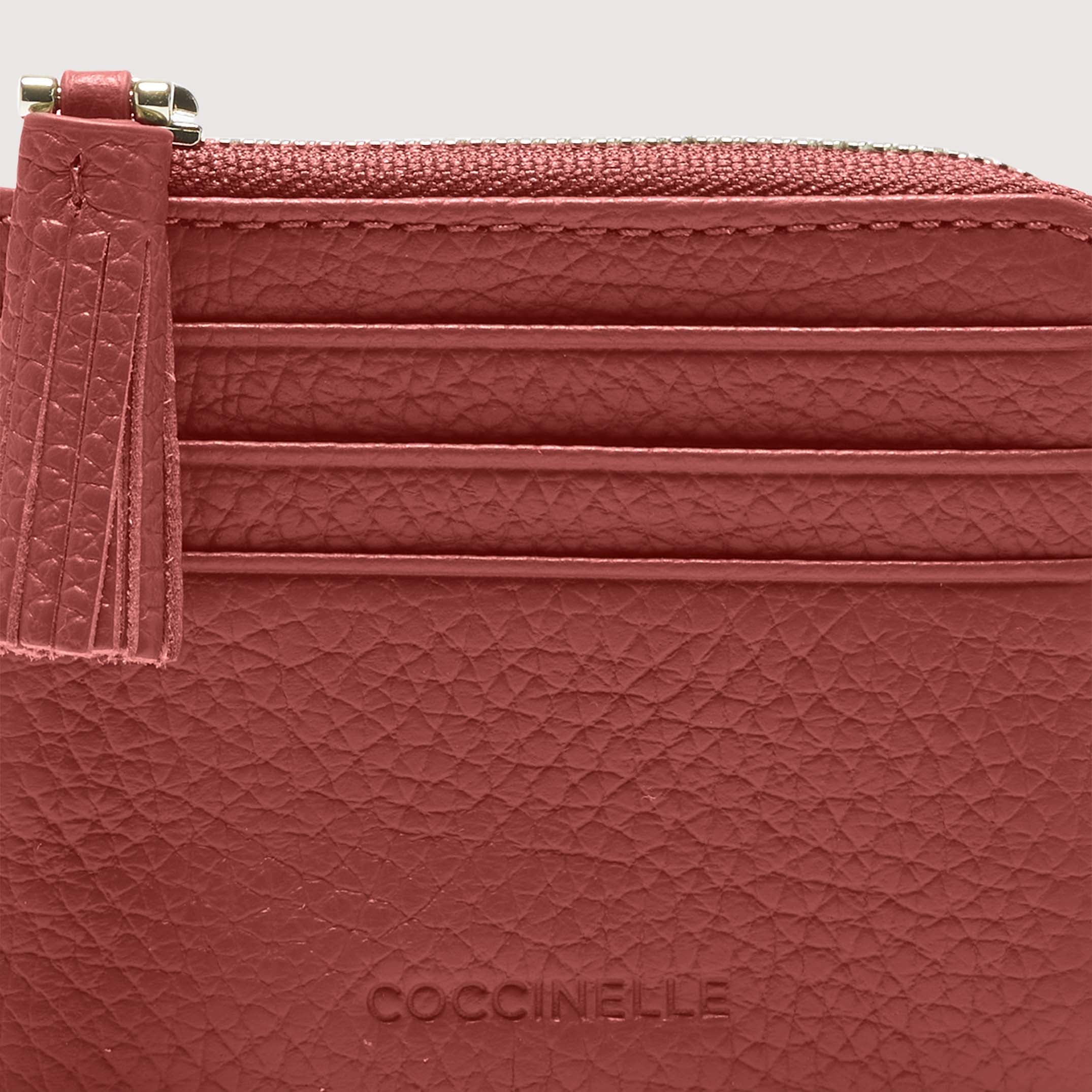 Coccinelle Tassel Document Holder - Burgundy