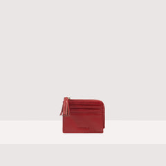 Coccinelle Tassel Cardholder - Red