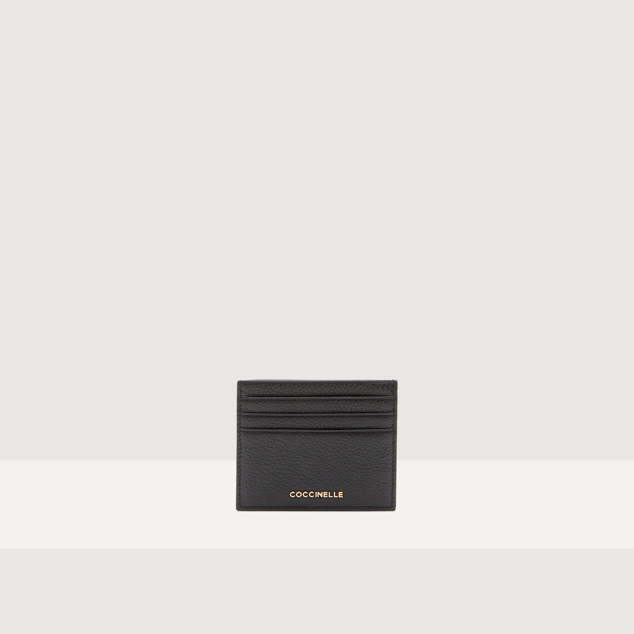 Coccinnelle Metallic Soft Noir Noir Document holder