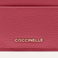 Coccinelle Metallic Soft Document Holder - Pink