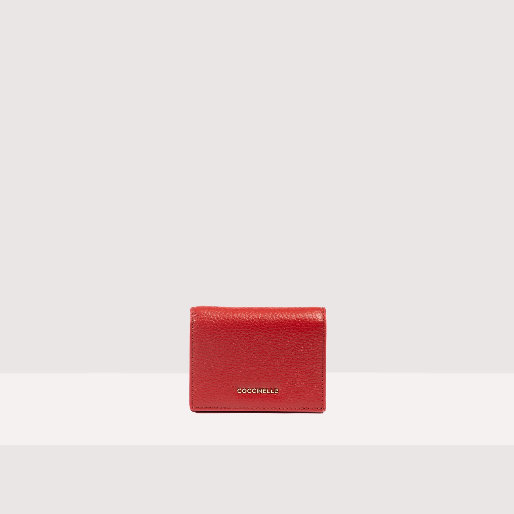 Coccinelle Metallic Soft Cardholder - Red