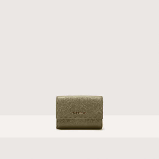 Coccinelle Metallic Soft Card Holder - Green