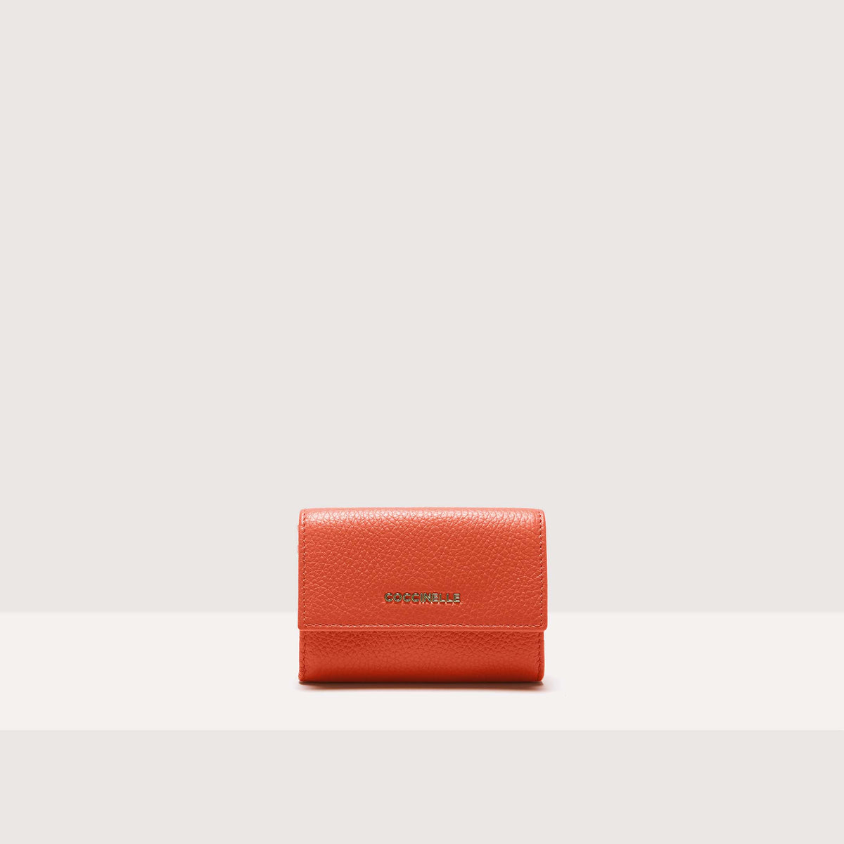 Coccinelle Metallic Soft Card Holder - Red