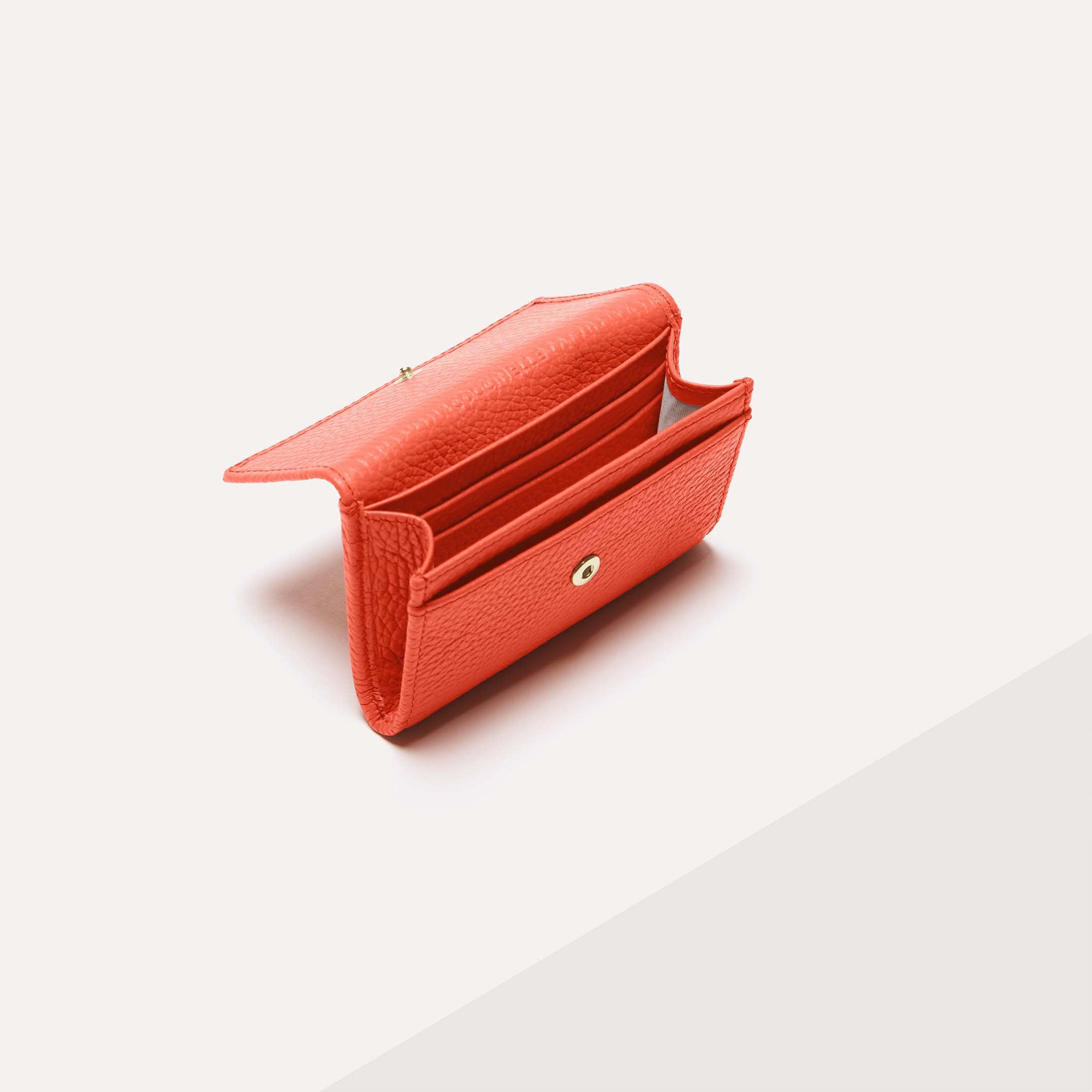 Coccinelle Metallic Soft Card Holder - Red