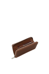 METALLIC COATED MONOGRAM Wallet