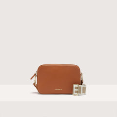 Coccinnelle Tebe Small Brown Cuir Crossbody Bag