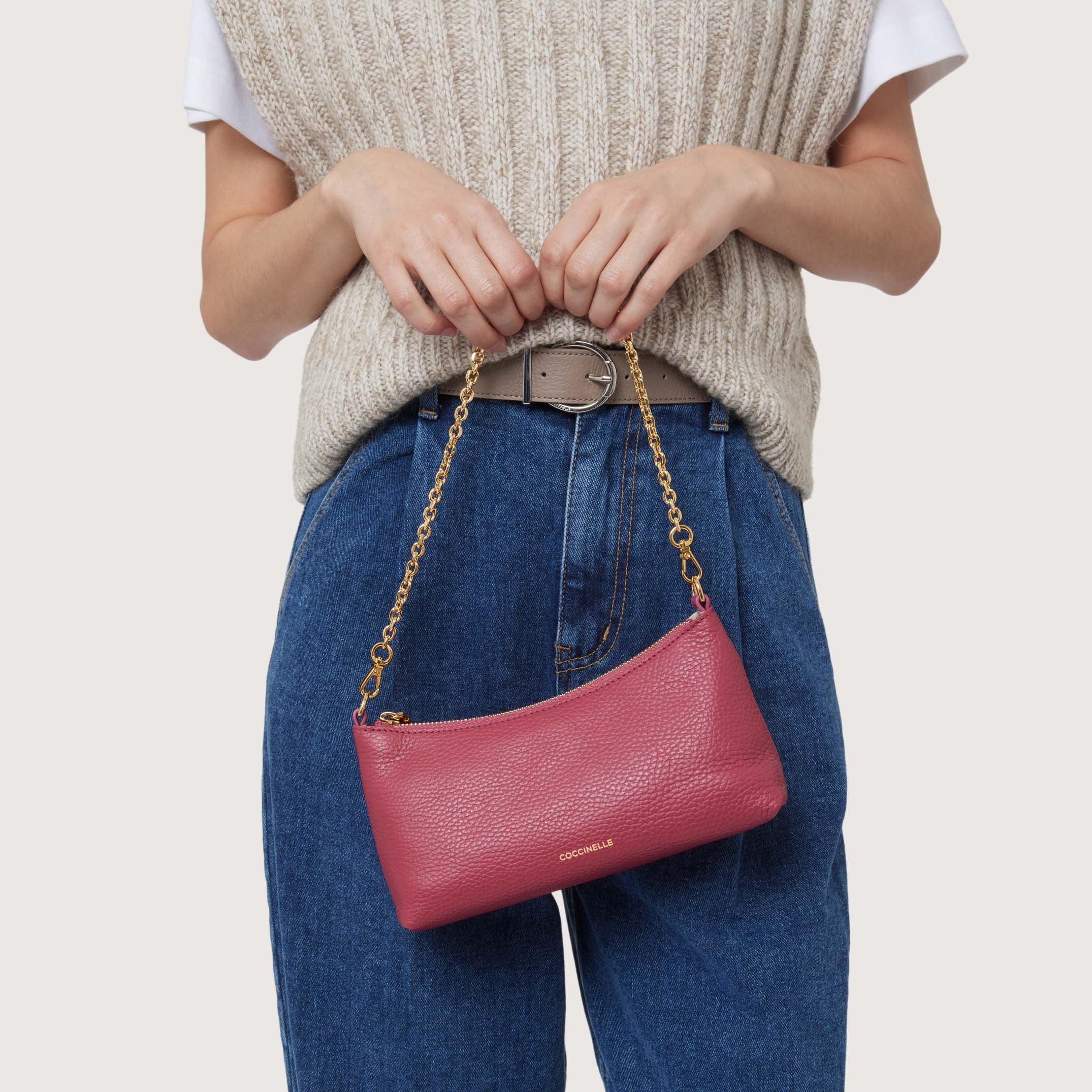 Coccinelle Aura Crossbody - Pink