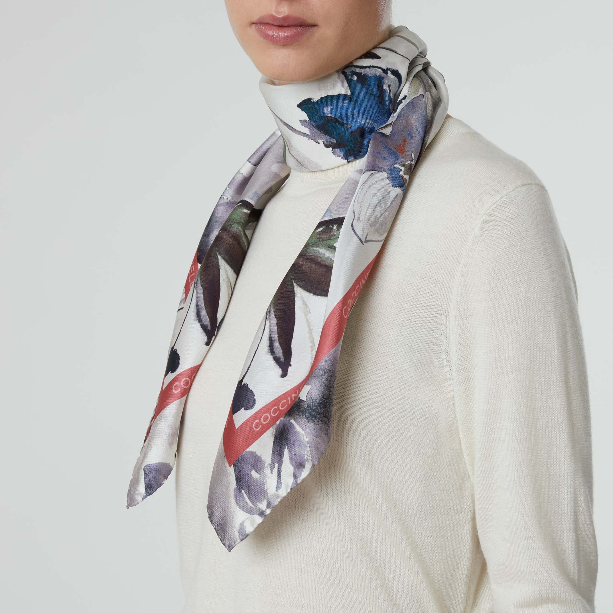 Coccinelle Water Flowers Scarf