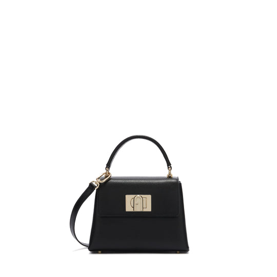 Furla 1927 Black Top Handle Bag - Mini