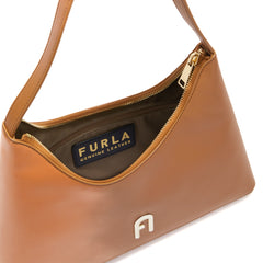 Furla Diamante Brown Shoulder Bag - Small