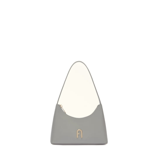 Furla Diamante Light Grey Shoulder Bag - Mini