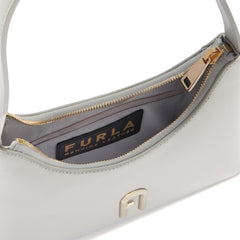 Furla Diamante Light Grey Shoulder Bag - Mini