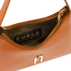 Furla Diamante Brown Shoulder Bag - Mini