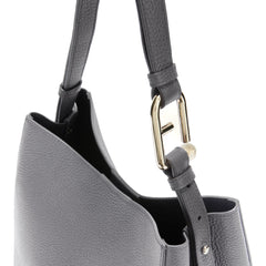 Furla Nuvola Grey Bucket Bag - Small