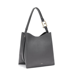 Furla Nuvola Grey Bucket Bag - Small