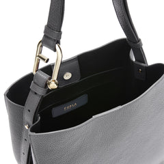 Furla Nuvola Grey Bucket Bag - Small