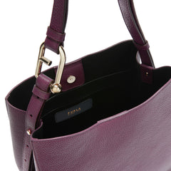 Furla Nuvola Burgundy Bucket Bag - Small