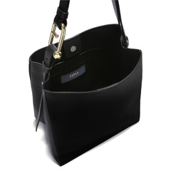 Furla Nuvola Black Bucket Bag - Small