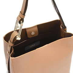 Furla Nuvola Brown Bucket Bag - Small