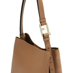 Furla Nuvola Brown Bucket Bag - Mini