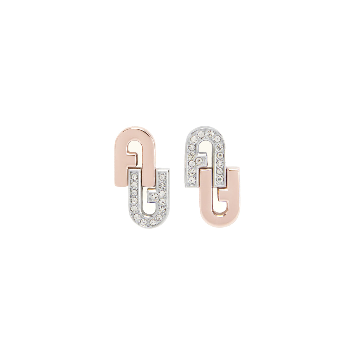 أقراط Furla Arch الفضية