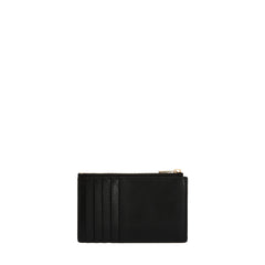 Furla Camelia Black Zipped Card Case - Medium