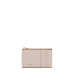 Furla Camelia Pink Zipped Card Case - Medium