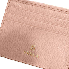 Furla Camelia Brown Zipped Card Case  - Small