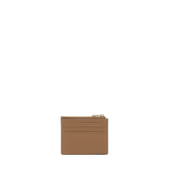 Furla Camelia Brown Zipped Card Case  - Small