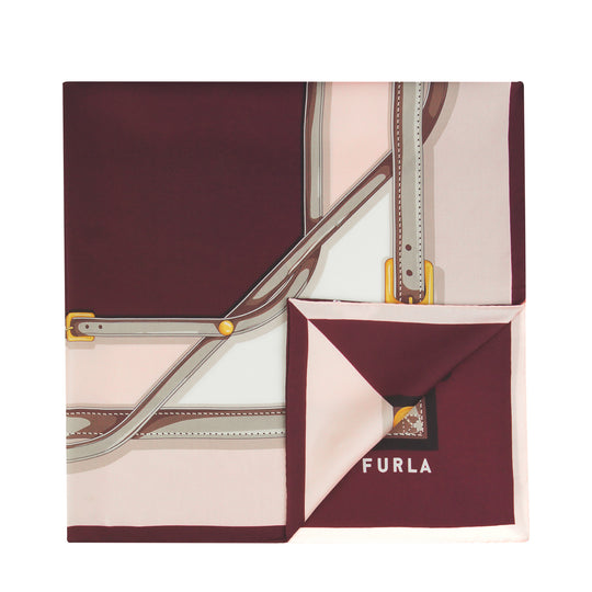 Furla Tortona Burgundy Carre 90X90