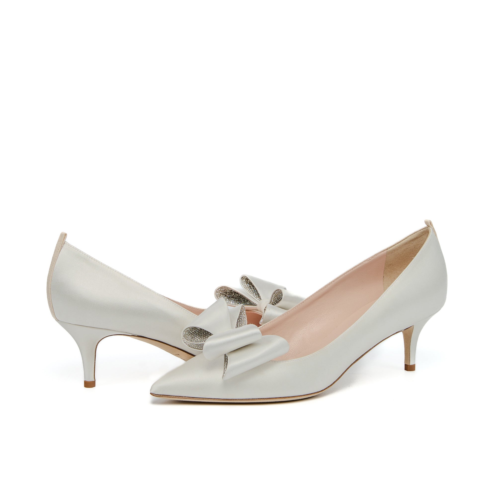 SJP By Sarah Jessica Parker Endsleigh Ivory Satin 50mm Pumps