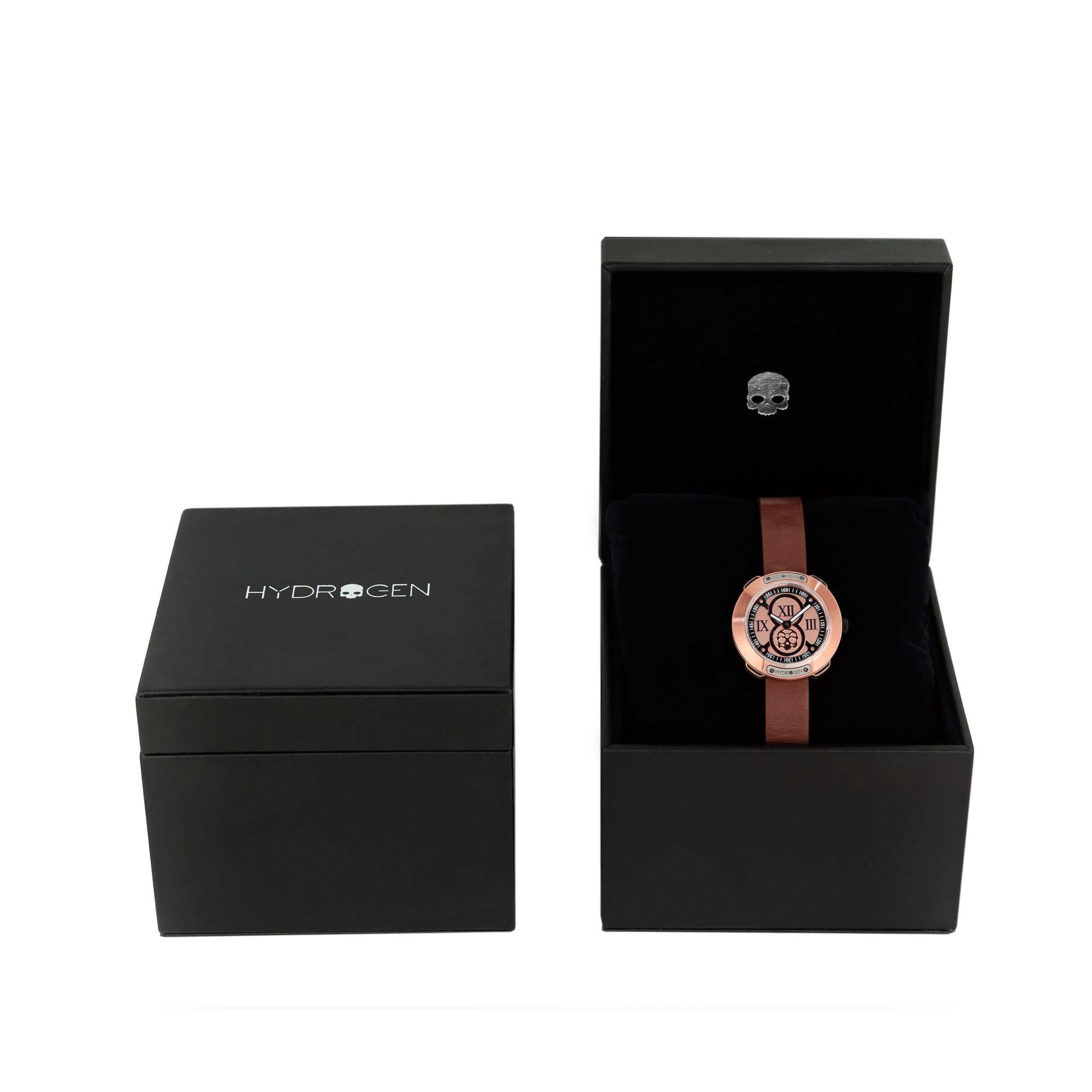 Buy Hydrogen Watch Vista Roman Rose Gold Brown Online
