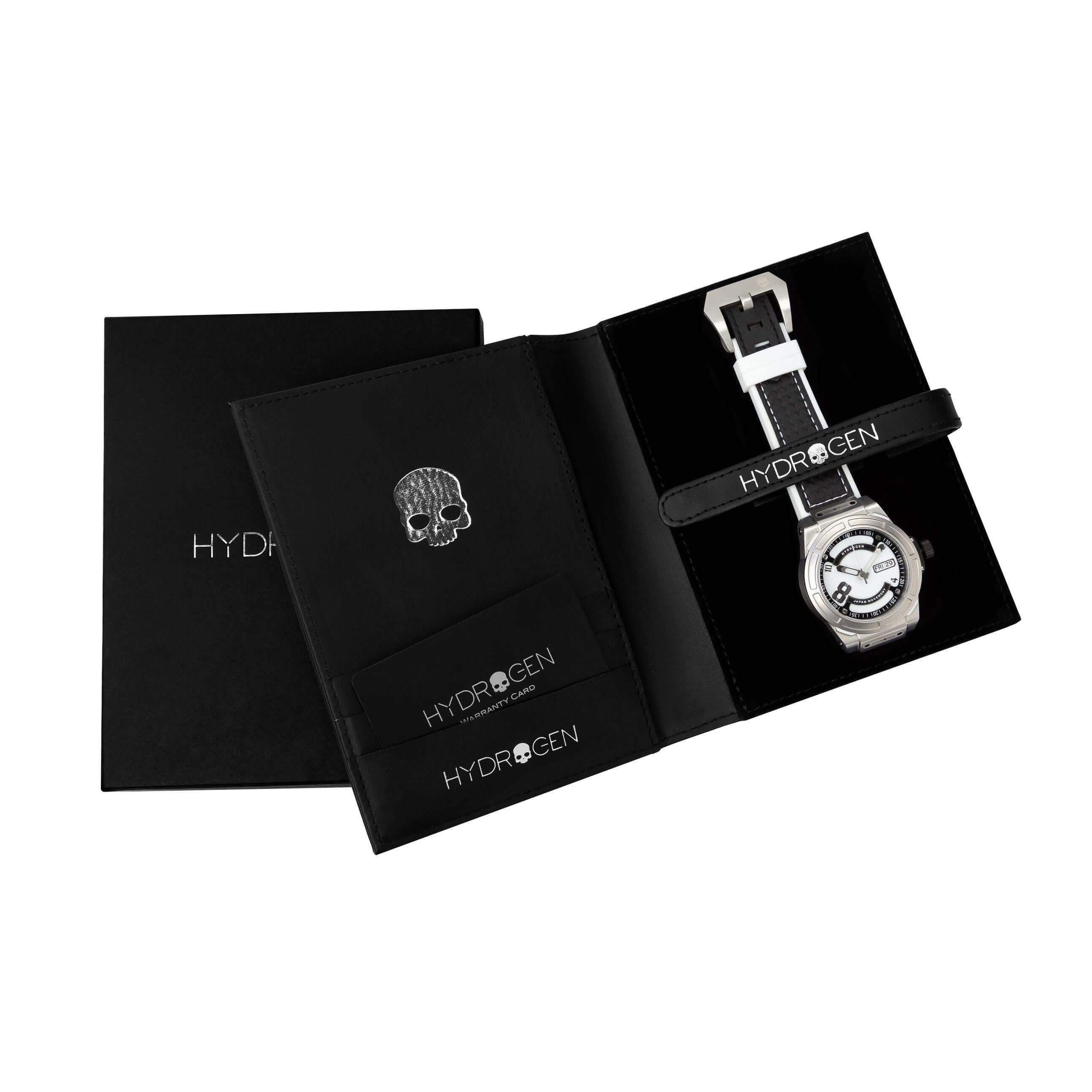 Buy Hydrogen Watch Otto White Silver Online