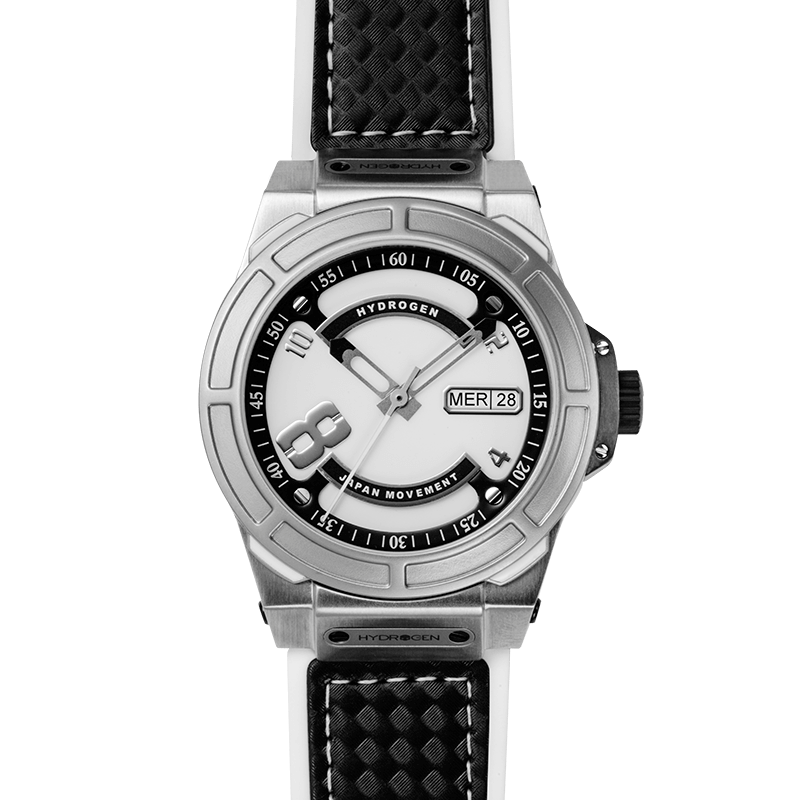 Buy Hydrogen Watch Otto White Silver Online