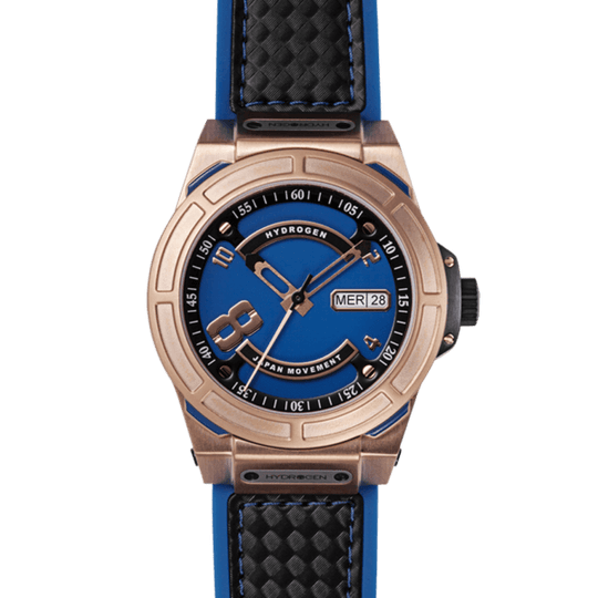 Hydrogren Otto Blue-Rose Gold Watch
